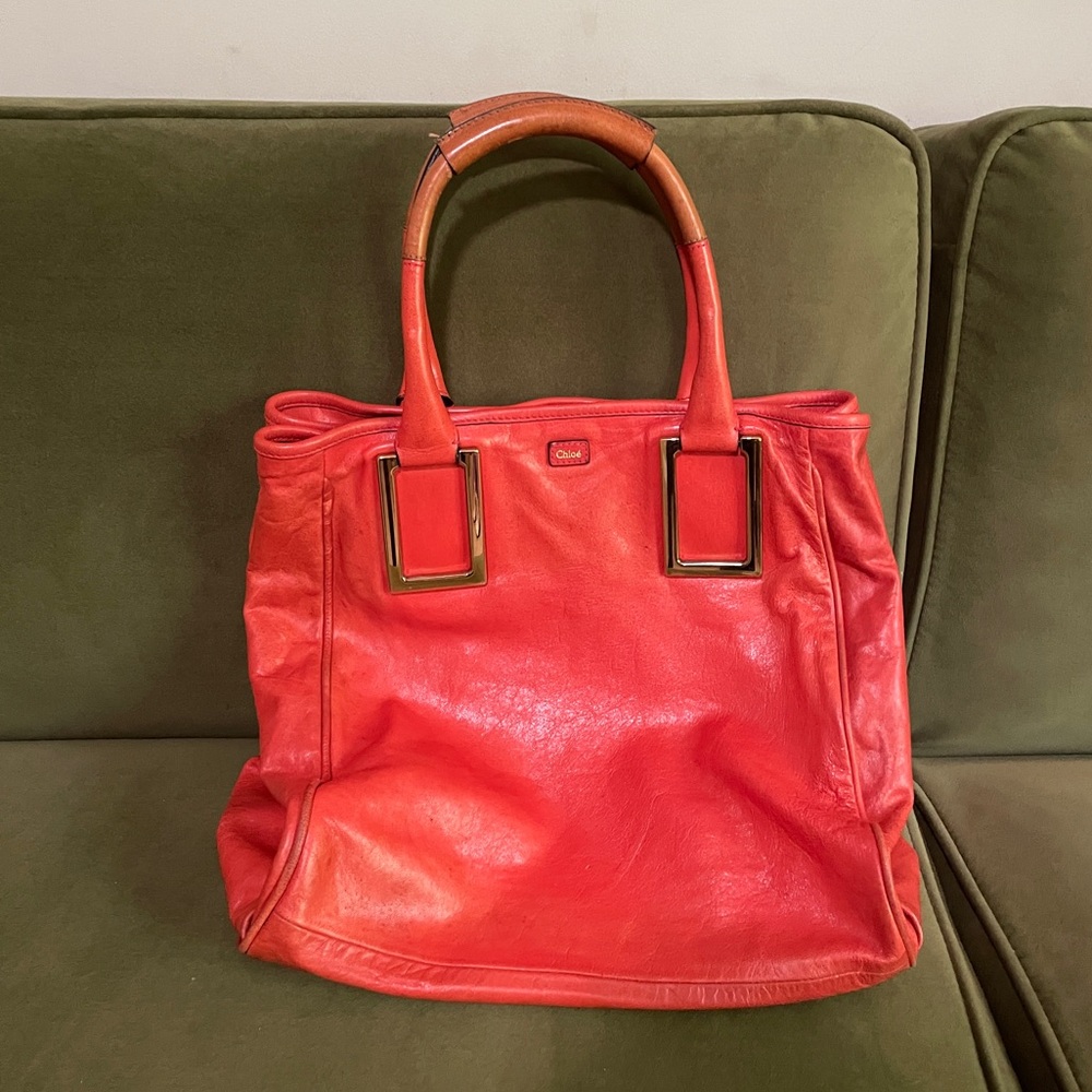 Chloe Ethel orange bag